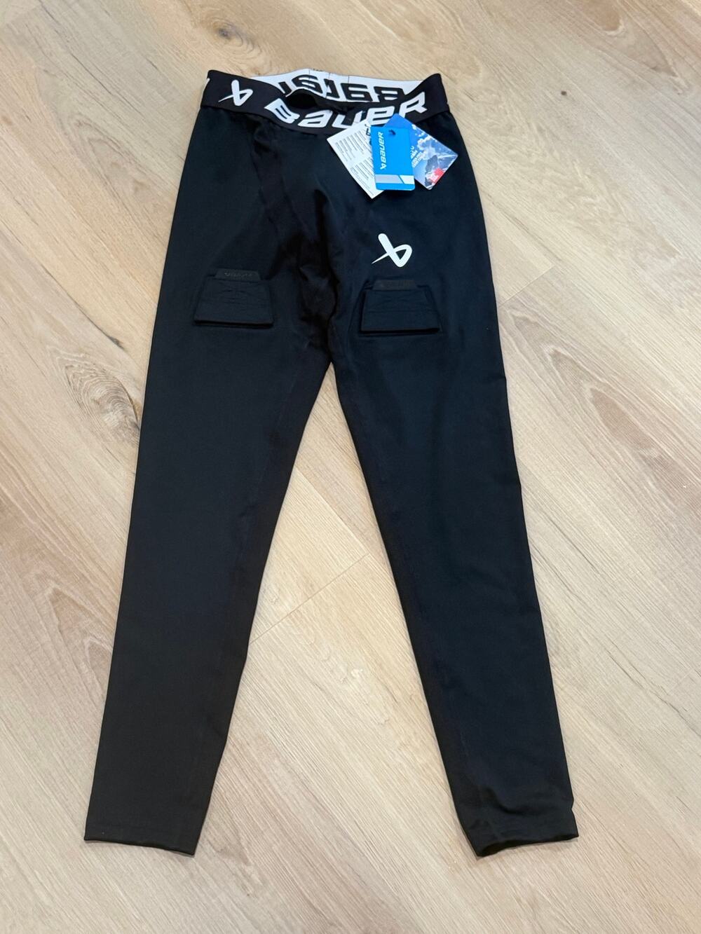 NEW Bauer S21 Performance Jock Pant Youth Large Black Hockey Compression Pants